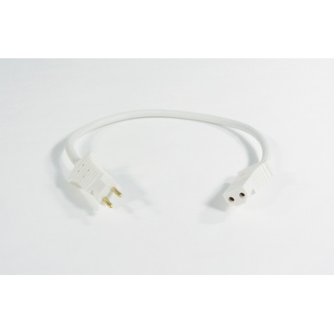 16 PIGTAIL ELECTRIC CORD (M/F) - WHITE