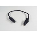 16 PIGTAIL ELECTRIC CORD (M/F) - BLACK
