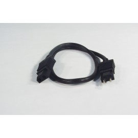 22 PIGTAIL ELECTRIC CORD (M/F) - BLACK