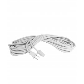 Câble d'alimentation électrique extérieur - 35' - 2 fils pour boyau d'aspirateur central - blanc