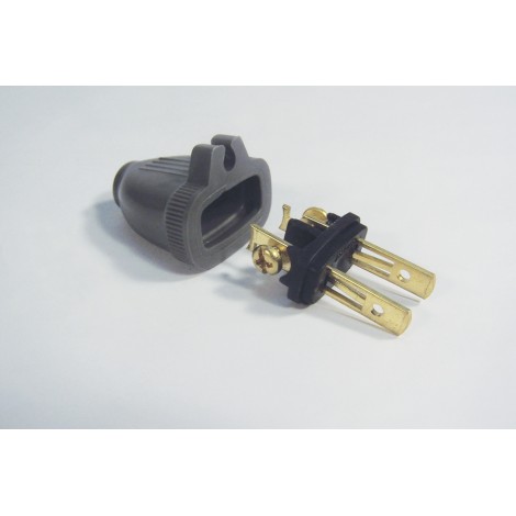 2 WIRES REPLACEMENT PLUG (M) - GREY
