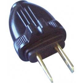 2 WIRES REPLACEMENT PLUG (M) - BLACK