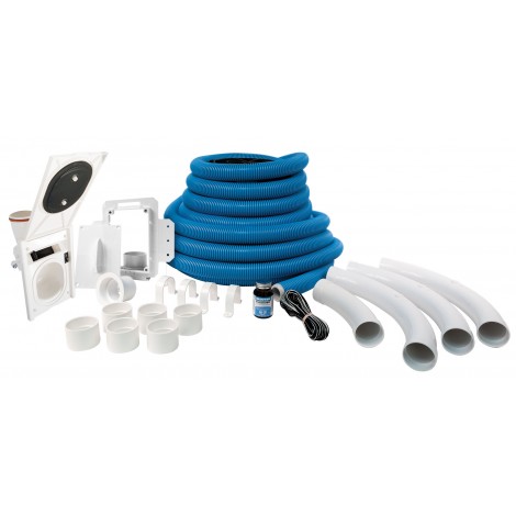 Ensemble complet d'installation Hide-a-Hose Rapidflex - boyau rétractable de 12 m (40') - pour prise HS5000