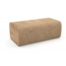 Papier essuie-mains - plis simples - 9" x 9,45" (22,9 cm x 24 cm) - boîte de 16 paquets de 250 feuilles - brun - Cascades Pro H115