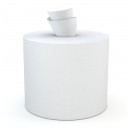 Papier essuie-mains - dévidoir central - 2 plis - 10 x 7,8 po (25,4 cm x 19,8 cm) - boîte de 6 rouleaux - blanc - Cascades Pro H140