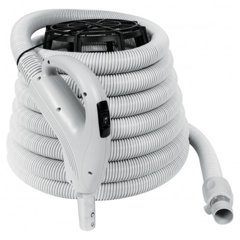 HOSE ASSEMBLY CENTRAL VACUUM 24V 35' X 1 3/8" DIA. VALUE FLEX GREY WITH GAZ PUMP STYLE HANDLE HOSE ASSEMBLY CENTRAL VACUUM 24V 35' X 1 3/8" DIA. VALUE FLEX GREY WITH GAZ PUMP STYLE HANDLE