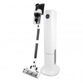 Aspirateur-balai sans fil avec station de recharge - SERENITY - batterie 25.9 V - blanc