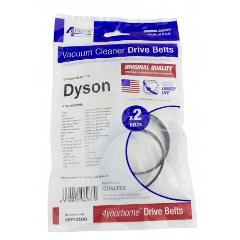 Courroie d'embrayage pour aspirateur Dyson - DC03 DC04 DC07 DC14 DC27 DC33 - type 902514-01 - paquet de 2 - DY140