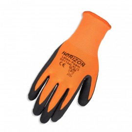 Work Latex Foam Coated Gloves - High Visibility - Horizon - Small or Medium - 05-1144-SM - pair