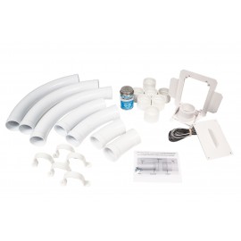 Installation Kit for Hide-A-Hose System - White - 50' (15 m) or 60'  (18 m) - for HS5000 Inlet