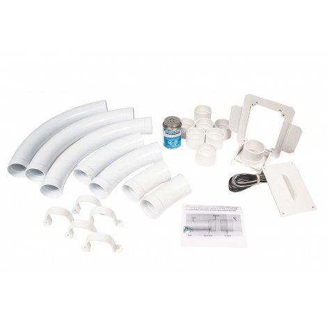 Installation Kit for Hide-A-Hose System - White - 50' (15 m) or 60'  (18 m) - for HS5000 Inlet