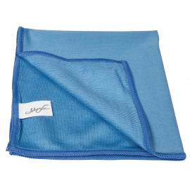 Chiffon en microfibre pour nettoyer les vitres - 14'' x 14'' (35,5 cm x 35,5 cm) - bleu