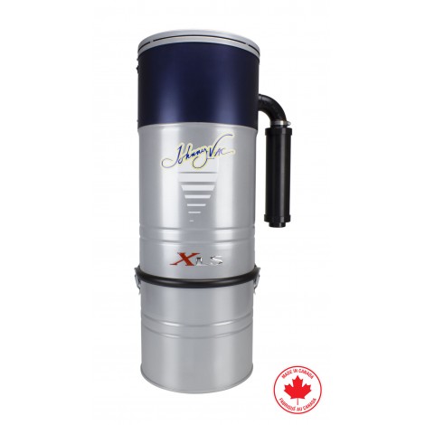 Aspirateur central Johnny Vac - JV911XLS - silencieux - 673 watts-air - capacité 7 gal (26,5 L) - support mural - sac et filtre HEPA