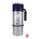 Aspirateur central Johnny Vac - JV911XLS - silencieux - 673 watts-air - capacité 7 gal (26,5 L) - support mural - sac et filtre HEPA