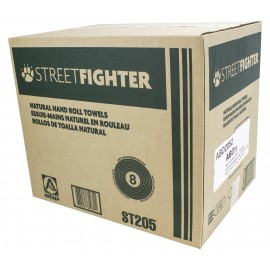 Papier à mains - 205' x 24 rouleaux - marque Streetfighter - blanc