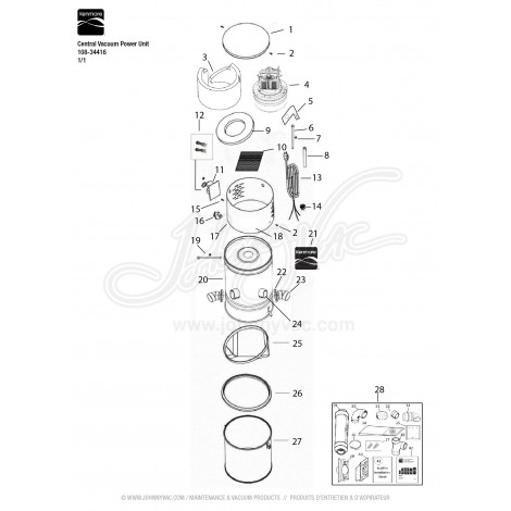 Kenmore Central Vacuum Kit 108-34008