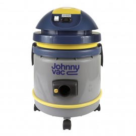 Commercial Vacuum Johnny Vac - Tank Capacity of 4 gal (15 L) - Accessories and Paper Bag Included - Integrated Electrical Outlet - 1000 W Motor - Swivel Casters