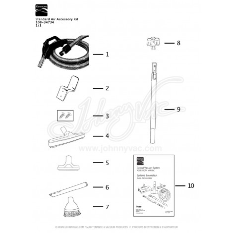 Kenmore Standard Air Accessory Kit 108-34734