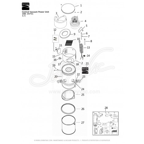 Kenmore Central Vacuum Kit 108-34751