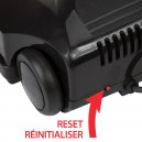 Balai électrique - largeur de 30,5 cm (12") -  noir - courroie dentelée - lumière frontale - rouleau-brosse en métal - bande de poils remplaçable - Johnny Vac PN11BK