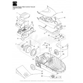 Kenmore Power-Mate Canister Vacuum 116.22151502