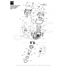 Kenmore Power-Mate Canister Vacuum 116.22749601C