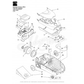 Kenmore Power-Mate Canister Vacuum 116.23102803C