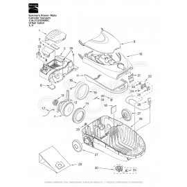 Kenmore Power-Mate Canister Vacuum 116.23103800C