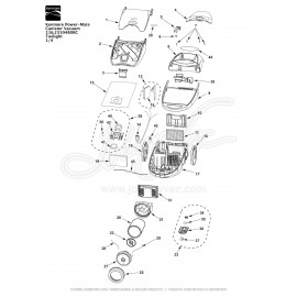 Kenmore Power-Mate Canister Vacuum 116.23104800C