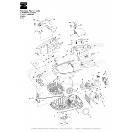 Kenmore Power-Mate Canister Vacuum 116.23108900C