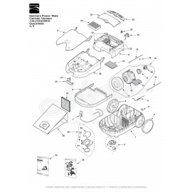 Kenmore Power-Mate Canister Vacuum 116.23201901C