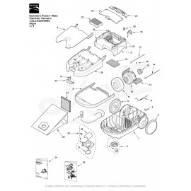 Kenmore Power-Mate Canister Vacuum 116.23203900C