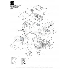 Kenmore Power-Mate Canister Vacuum 116.23203901C