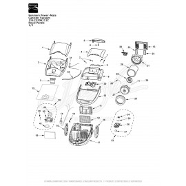 Kenmore Power-Mate Canister Vacuum 116.23206111C