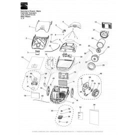 Kenmore Power-Mate Canister Vacuum 116.53207311C