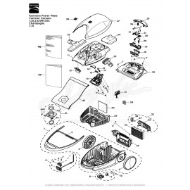 Kenmore Power-Mate Canister Vacuum 116.23209510C