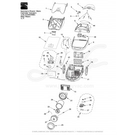 Kenmore Power-Mate Canister Vacuum 116.23385900C