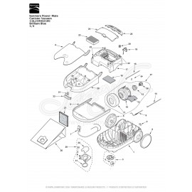 Kenmore Power-Mate Canister Vacuum 116.23403210C