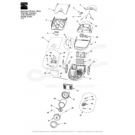 Kenmore Power-Mate Canister Vacuum 116.23405211C