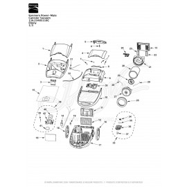 Kenmore Power-Mate Canister Vacuum 116.23485110C