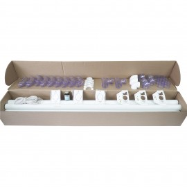 Installation Kit for Central Vacuum - 3 Inlets - 50' (15.2 m) Piping - with Accessories