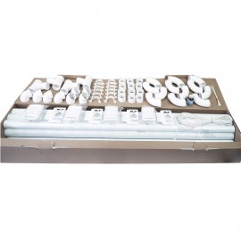 Installation Kit for Central Vacuum - 4 Inlets - 80' (24.3 m) Piping - with Accessories