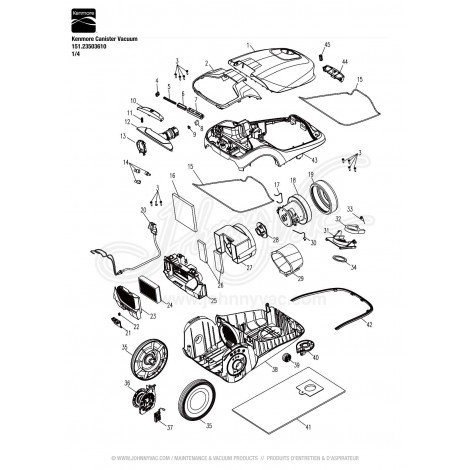 Kenmore Canister Vacuum 151.23503610