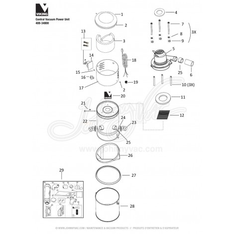 Viking Central Vacuum Kit 408-34800