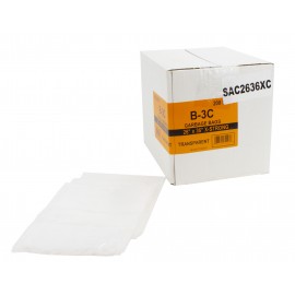 Commercial Garbage / Trash Bags - Extra Strong - 26" x 36" (66 cm x 91.6 cm) - Clear - Box of 200