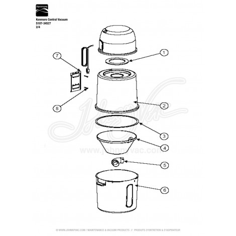 Kenmore Central Vacuum S107-34527