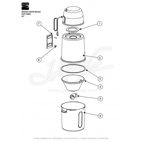 Kenmore Central Vacuum S107-34529