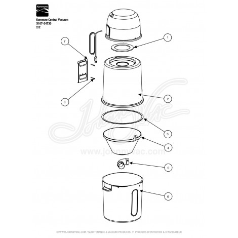 Kenmore Central Vacuum S107-34730