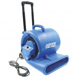 Ventilateur / souffleur / séchoir de plancher portatif - Johnny Vac - diamètre ventilateur 25 cm - 3 vitesses avec poignée téléscopique et roues - bleu