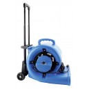 Ventilateur / souffleur / séchoir de plancher portatif - Johnny Vac - diamètre ventilateur 25 cm - 3 vitesses avec poignée téléscopique et roues - bleu